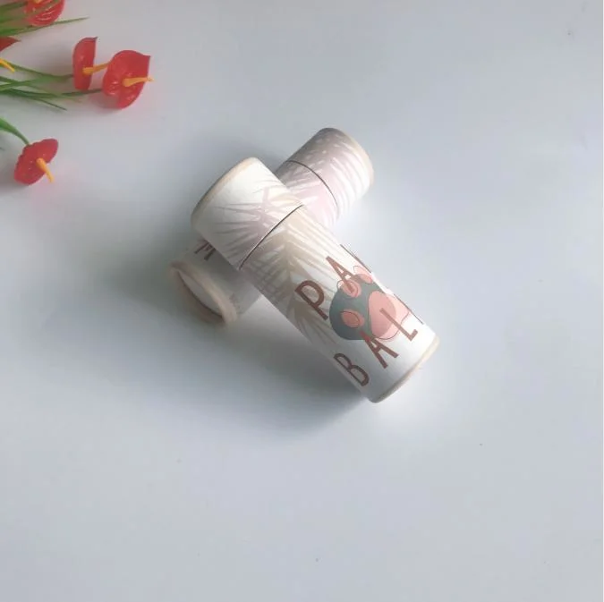 Recyclable Deodorant Packaging Containers Natural Biodegradable Cardboard Deodorant Paper Tube Cosmetics Container