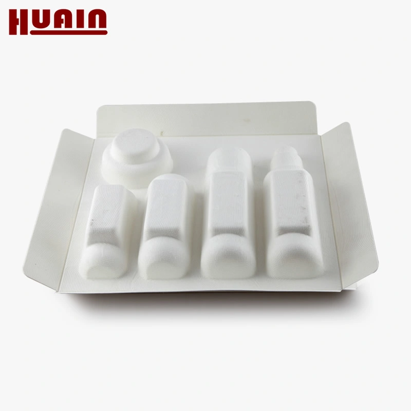 Wet Press Cosmetic Packaging Environmental Bottle Tray Skin Care Packaging